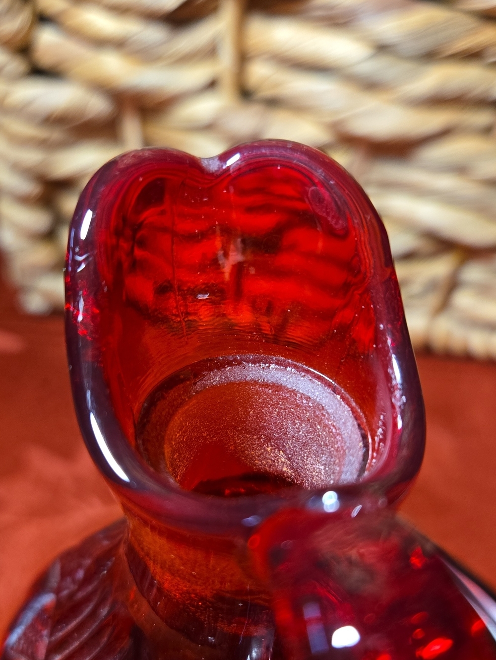 Vintage Amberina Glass Cruet- Missing Stopper - Picture 5 of 8